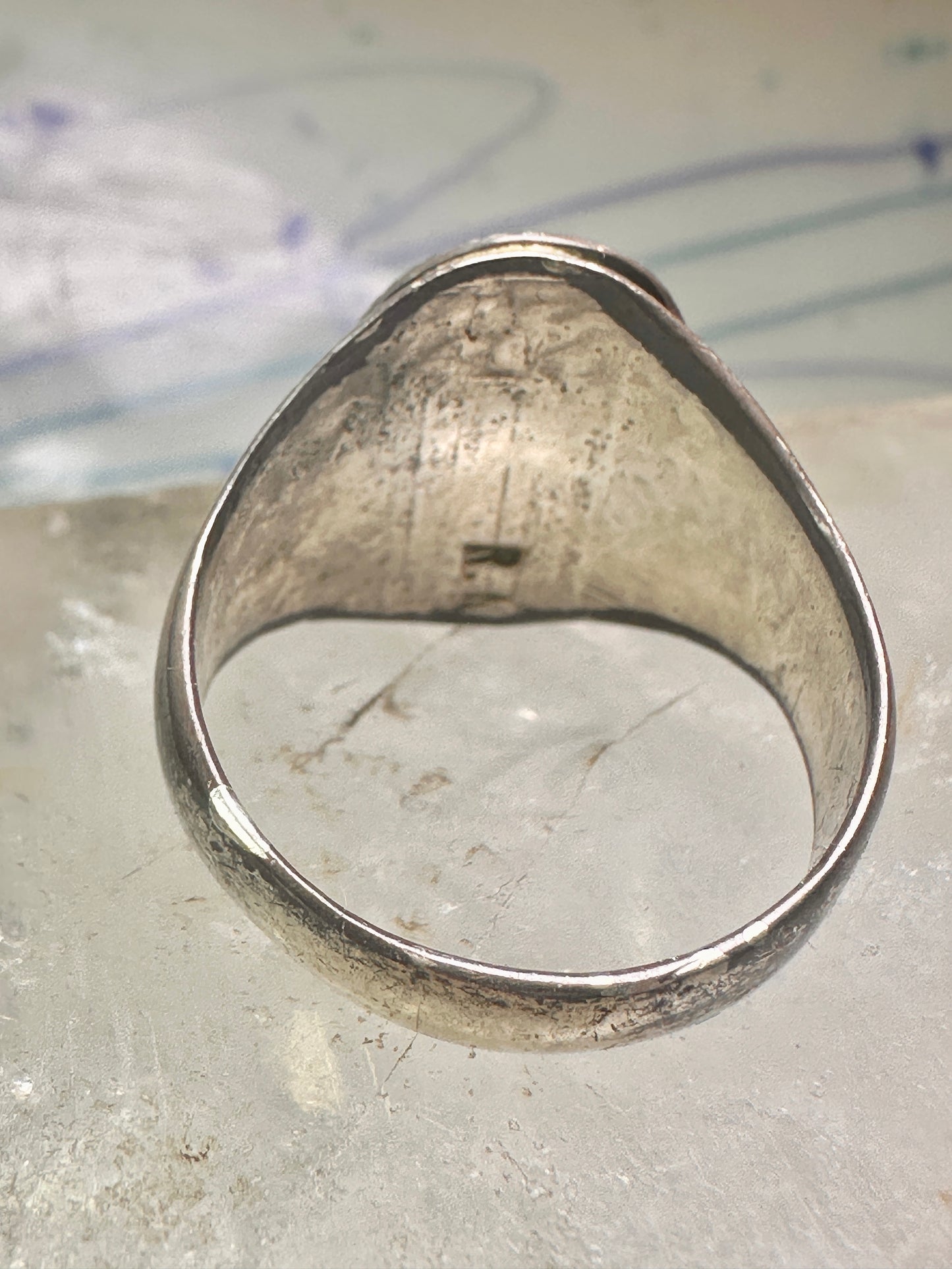 Navajo snake ring turquoise size 11.5 sterling silver women men