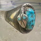 Navajo snake ring turquoise size 11.5 sterling silver women men