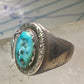 Navajo snake ring turquoise size 11.5 sterling silver women men