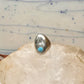 Vintage Navajo Style Sterling Silver Turquoise Bear Paw Shadowbox Ring Size 11 925