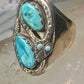 Navajo ring snake ring turquoise size 10.25 sterling silver women men