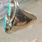 Navajo ring snake ring turquoise size 10.25 sterling silver women men
