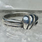 Knot ring Love Band band Size 7 vintage sterling silver women girls