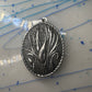 Vintage Large Marshes Floral Photo Locket Pendant