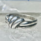 Knot ring Love Band band Size 7 vintage sterling silver women girls