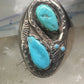 Navajo ring snake ring turquoise size 10.25 sterling silver women men
