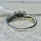 Knot ring Love Band band Size 7 vintage sterling silver women girls