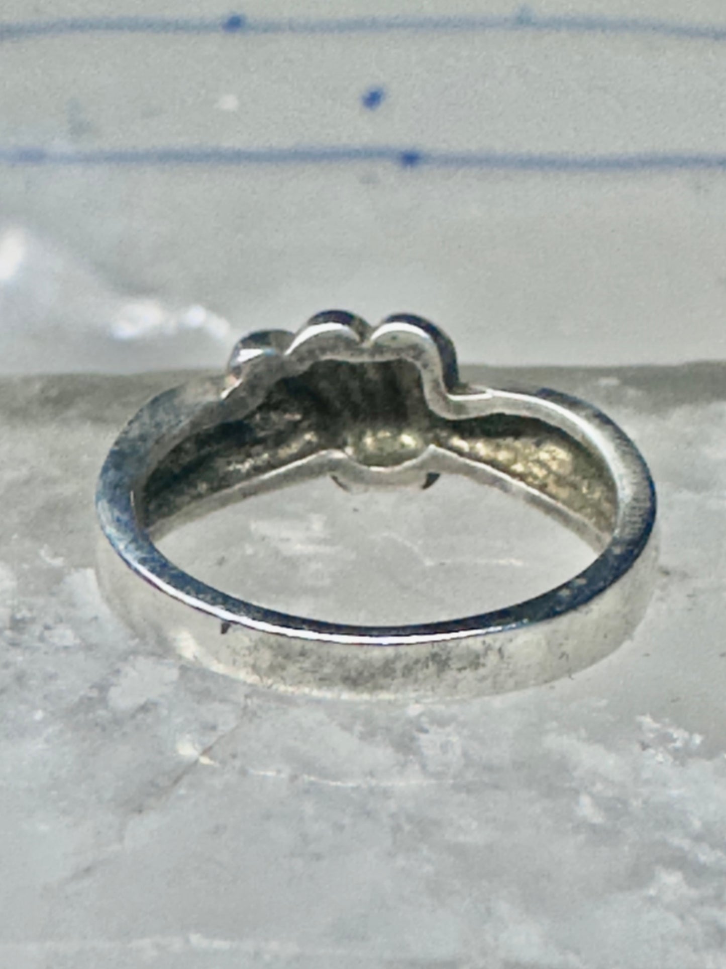 Knot ring Love Band band Size 7 vintage sterling silver women girls