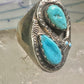 Navajo ring snake ring turquoise size 10.25 sterling silver women men