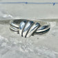 Knot ring Love Band band Size 7 vintage sterling silver women girls