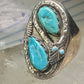 Navajo ring snake ring turquoise size 10.25 sterling silver women men