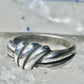 Knot ring Love Band band Size 7 vintage sterling silver women girls
