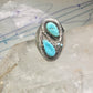 Navajo ring snake ring turquoise size 10.25 sterling silver women men