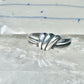 Knot ring Love Band band Size 7 vintage sterling silver women girls