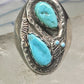 Navajo ring snake ring turquoise size 10.25 sterling silver women men