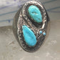 Navajo ring snake ring turquoise size 10.25 sterling silver women men