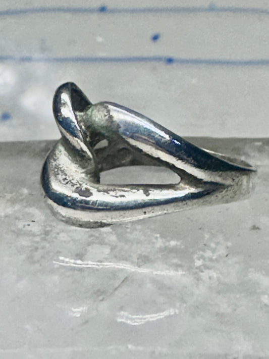 Knot ring Love Band Size 7 vintage sterling silver women girls