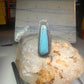 Long Navajo ring Turquoise rope design band size 7.5 sterling silver women