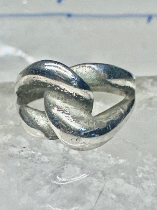 Knot ring Love Band Size 7 vintage sterling silver women girls