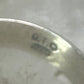 Horse face ring shell cowgirl size 7.75 sterling silver women signed QT