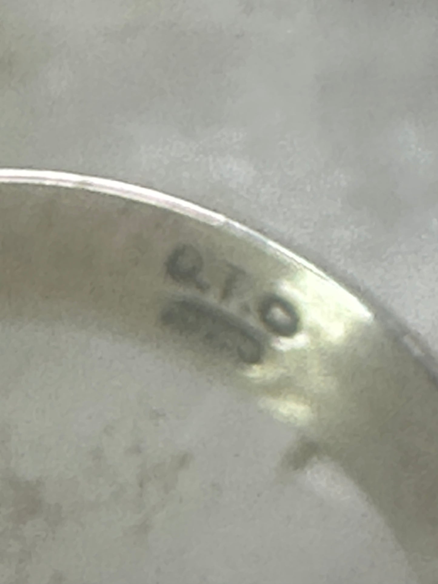 Horse face ring shell cowgirl size 7.75 sterling silver women signed QT