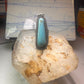 Long Navajo ring Turquoise rope design band size 7.5 sterling silver women