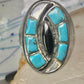Navajo ring hummingbird turquoise mop onyx ring size 11 sterling silver women men