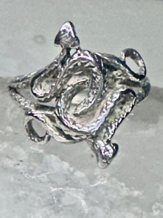 Snake ring snakes band southwest Size 6.50 band sterling silver women