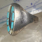 Navajo ring hummingbird turquoise mop onyx ring size 11 sterling silver women men