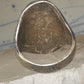 Navajo ring hummingbird turquoise mop onyx ring size 11 sterling silver women men
