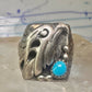 Navajo ring eagle band turquoise size 11 sterling silver women men