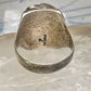 Navajo ring eagle band turquoise size 11 sterling silver women men