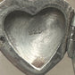 Vintage Sterling Silver Engraved Heart Locket Secret Compartment Poison Ring Size 3.75 925