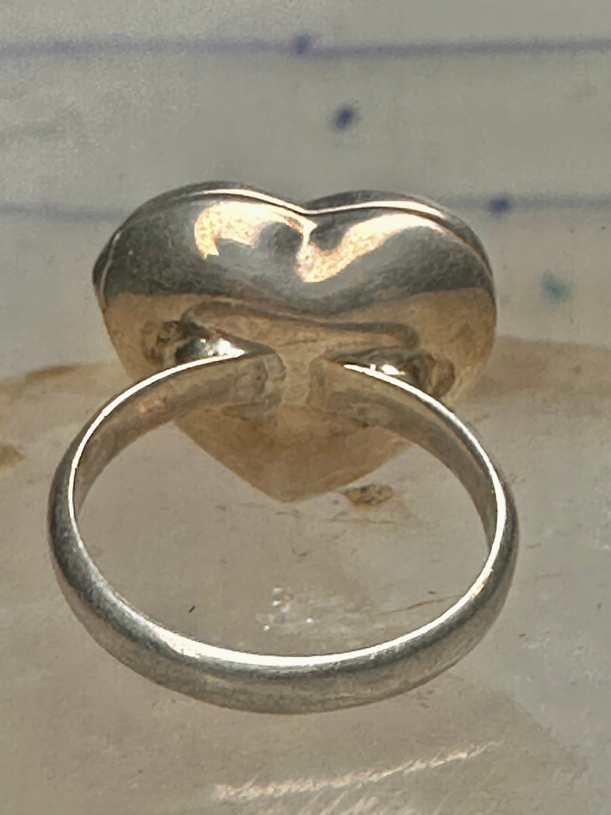 Vintage Sterling Silver Engraved Heart Locket Secret Compartment Poison Ring Size 3.75 925