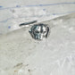 Vintage dog ring puppy band size 7.50 sterling silver women girls