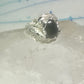 Vintage Black Hills Gold ring onyx leaves size 6.25 sterling silver women