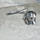 Vintage dog ring puppy band size 7.50 sterling silver women girls