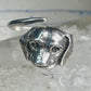 Vintage dog ring puppy band size 7.50 sterling silver women girls