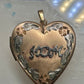 intage Floral MOM Photo Heart Love Valentine Locket flower Pendant 1/20 14KGF