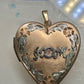 intage Floral MOM Photo Heart Love Valentine Locket flower Pendant 1/20 14KGF