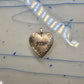 intage Floral MOM Photo Heart Love Valentine Locket flower Pendant 1/20 14KGF