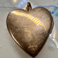 intage Floral MOM Photo Heart Love Valentine Locket flower Pendant 1/20 14KGF