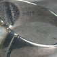 Vintage Fluted Dome Ring Opal Lab? band Ott size 7.5 sterling silver women girls
