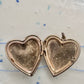 intage Floral MOM Photo Heart Love Valentine Locket flower Pendant 1/20 14KGF
