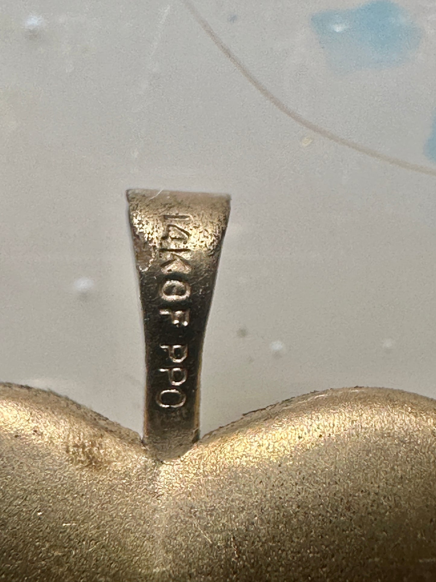 Vintage Floral Photo Heart Love Valentine Locket flower Pendant 1/20 14KGF