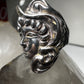 Lady face ring size 7.25 Taxco Marked tr-135 925 Mexico hat sterling silver women girls