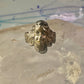 Lady face ring art deco Italy pinky turquoise size 3 silver signed 800 women