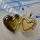 Vintage Floral Photo Heart Love Valentine Locket flower Pendant 1/20 14KGF