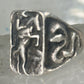 Cowboy ring Bronco Horse cactus snake band southwest size 10.50 sterling silver men