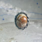 Vintage Lace Agate Ring southwest size 7 sterling silver women girls
